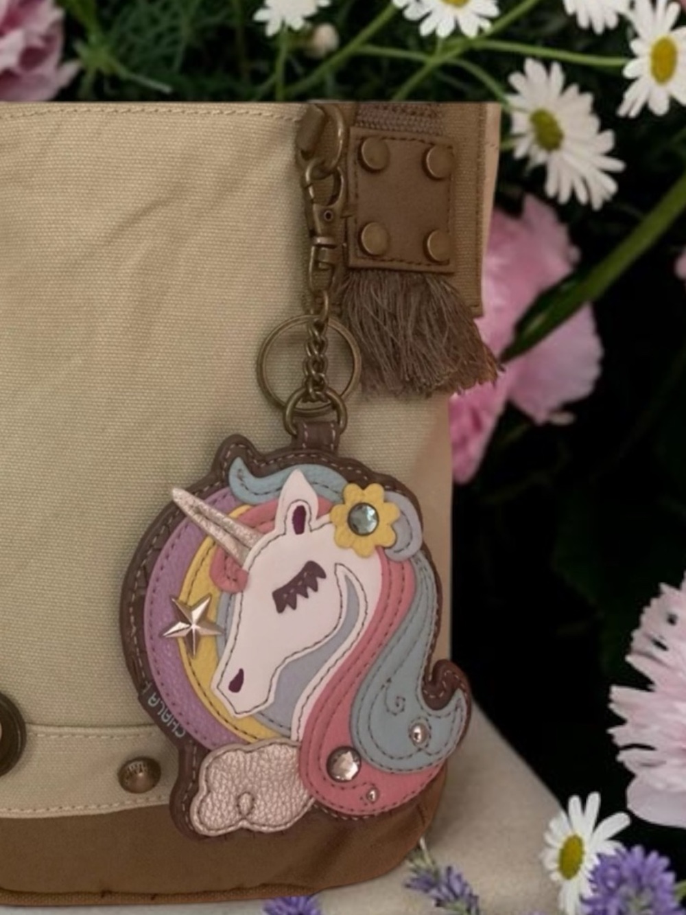 Chala unicorn coin pouch bag charm keychain NWT - Picture 4 of 12